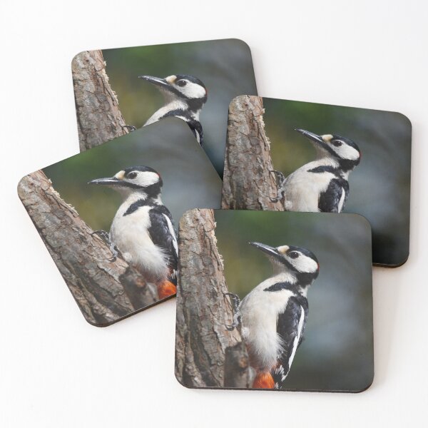 Item preview, Great Spotted Woodpecker Climbing Tree Trunk designed and sold by Shanguai.