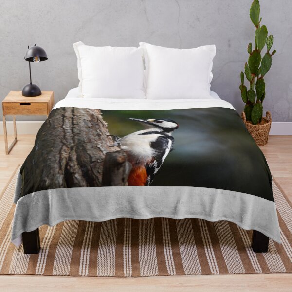 Item preview, Great Spotted Woodpecker Climbing Tree Trunk designed and sold by Shanguai.