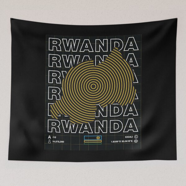 Item preview, Rwanda Minimal Map designed and sold by Atlas-Array.