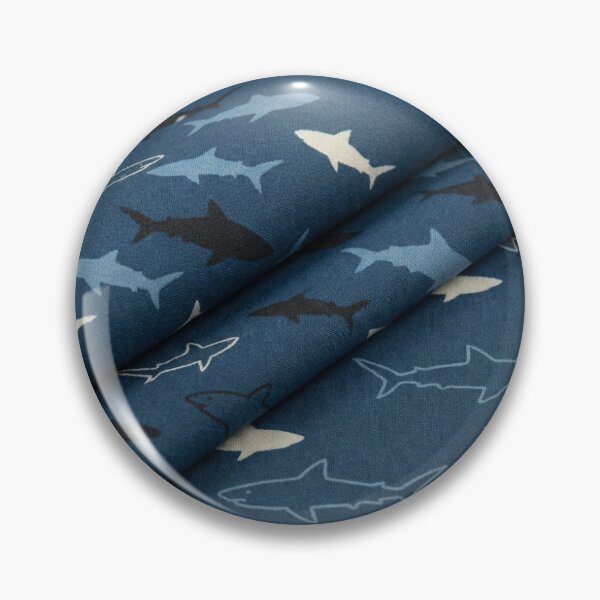 Item preview, Minimalist Blue Shark - Modern White and Black Ocean Art designed and sold by OddlySticky.