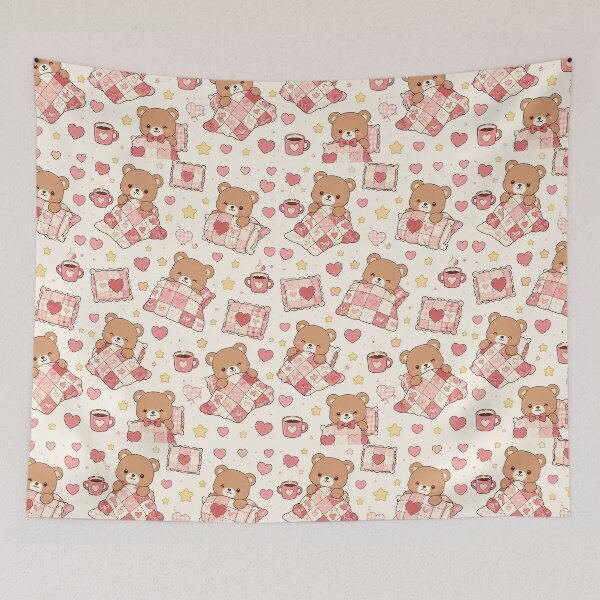 Item preview, Teddy Bear Heart Quilt Pattern designed and sold by Soft Berry Studio.