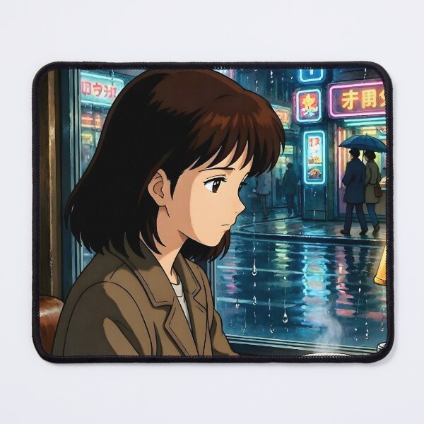 Item preview, Rainy Days & Coffee - 90s Anime Aesthetic designed and sold by Dhenin Studio.