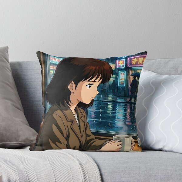 Item preview, Rainy Days & Coffee - 90s Anime Aesthetic designed and sold by Dhenin Studio.