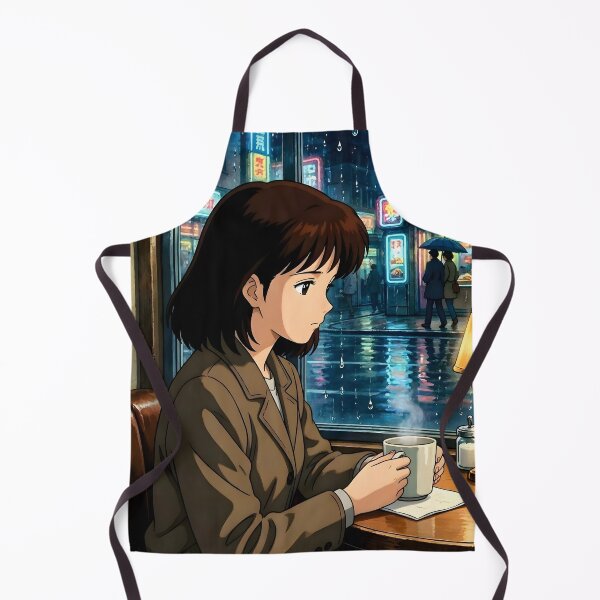 Item preview, Rainy Days & Coffee - 90s Anime Aesthetic designed and sold by Dhenin Studio.