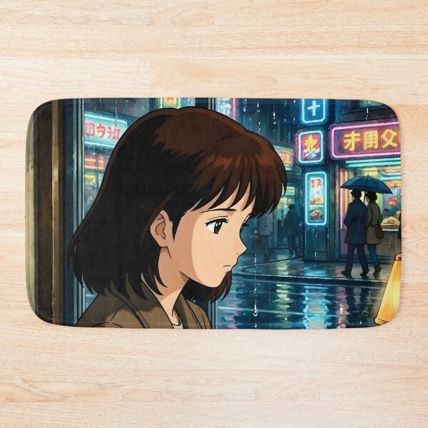 Item preview, Rainy Days & Coffee - 90s Anime Aesthetic designed and sold by Dhenin Studio.