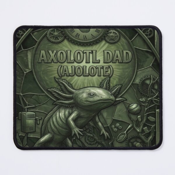 Item preview, Steampunk Axolotl Dad Father's Day designed and sold by BriSher.