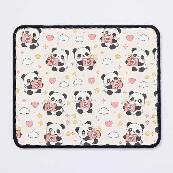 Item preview, Panda Love Camera Pattern designed and sold by Soft Berry Studio.