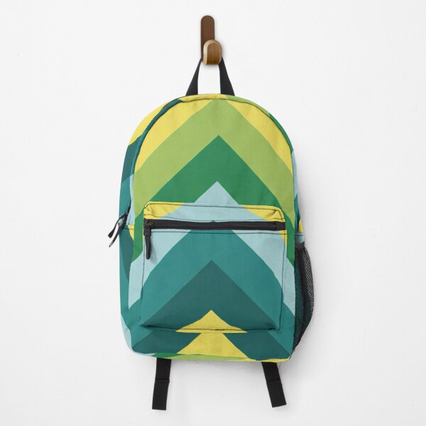 Item preview, Mid Century Chevron Pattern | Teal Green Yellow designed and sold by Vileprint.