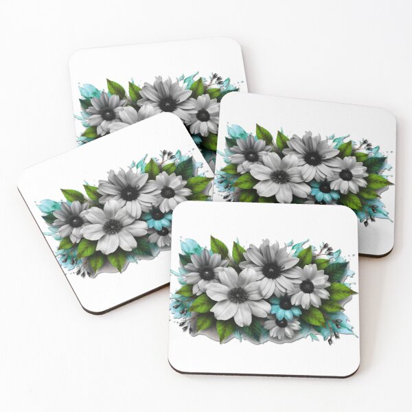 Item preview, pastel florals minimalistic art designed and sold by  Mudikeys.
