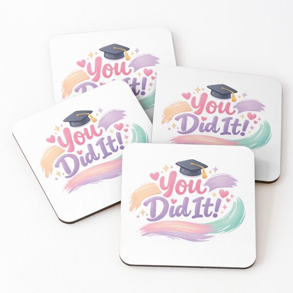 Item preview, Pastel Brush‑Stroke Graduation Celebration Art designed and sold by Mindful56.