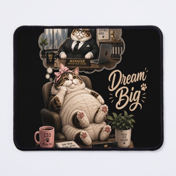 Item preview, Ambitious office cat designed and sold by urbanshop7.