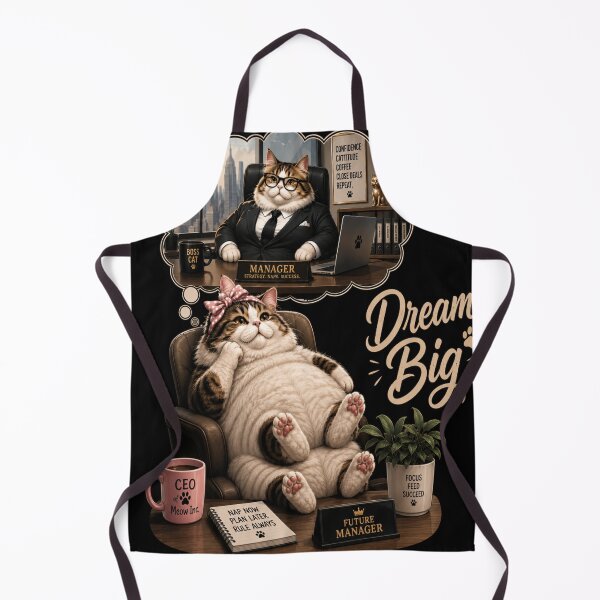 Item preview, Ambitious office cat designed and sold by urbanshop7.
