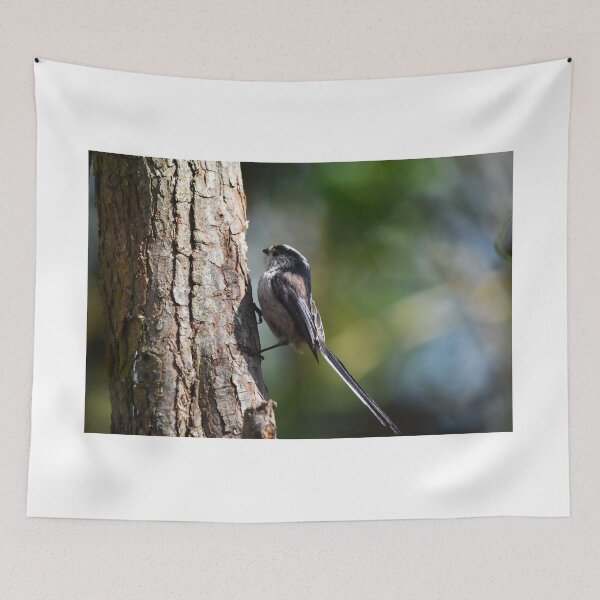Item preview, Long Tailed Tit Perched on Tree Bark designed and sold by Shanguai.