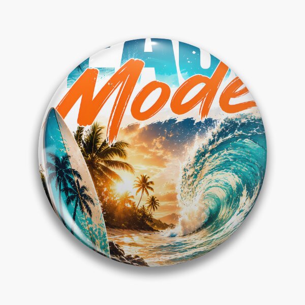 Item preview, Beach Mode Surfing Typography | Tropical Wave Sunset Summer Beach Graphic designed and sold by Genesis-Ink.