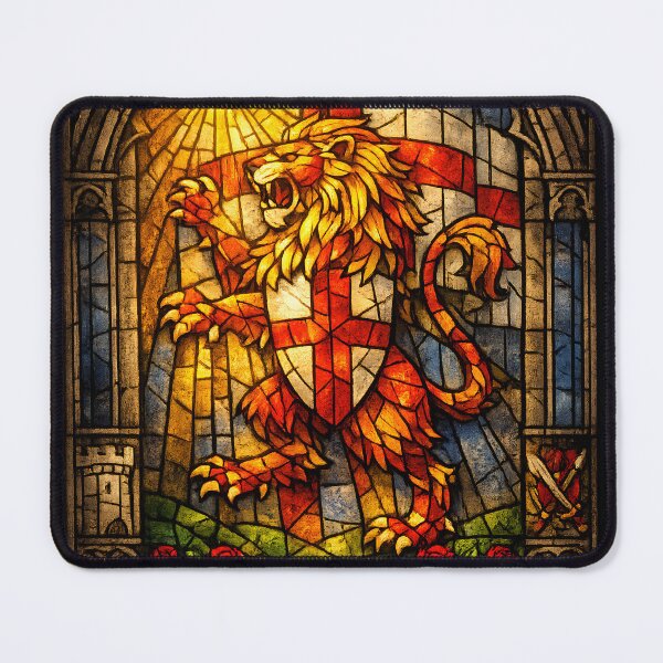 Item preview, St George English Patriotic UK Medieval Stained Glass Gothic designed and sold by Genius Geek.