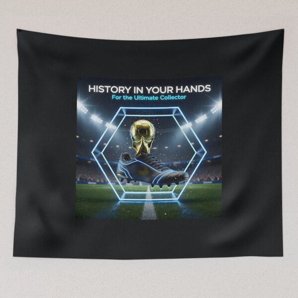 Item preview, History In Your Hands Golden Trophy Fusion Print: Intense World Cup Final Sports Ad designed and sold by Creative-RE.