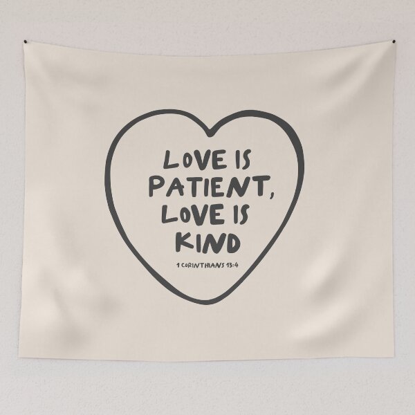 Item preview, Love Is Patient 1 Corinthians: Minimalistic Christian Bible Study Art designed and sold by oneofthesedayys.
