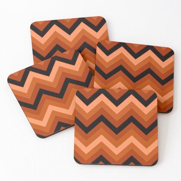 Item preview, Retro Chevron Pattern | Burnt Orange Mid Century Modern Geometric Design designed and sold by Vileprint.