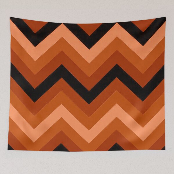 Item preview, Retro Chevron Pattern | Burnt Orange Mid Century Modern Geometric Design designed and sold by Vileprint.