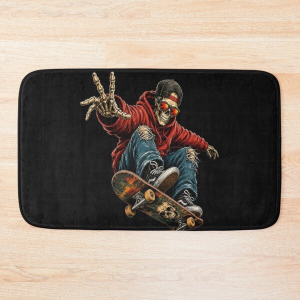 Item preview, Skeleton Skater Retro Skateboarder designed and sold by Cute & Sassy Custom Gifting Boutiques.