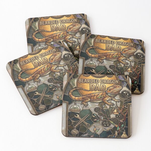 Item preview, Bearded Dragon Dad Steampunk Vintage Art designed and sold by BriSher.
