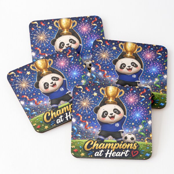 Item preview, Champions at Heart Cute Panda Soccer Trophy Football Champion Kawaii Sports Fan Gift designed and sold by snaperos.