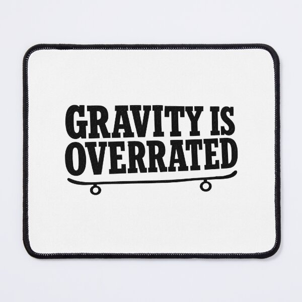 Item preview, Gravity Is Overrated Skate Chalk Slab Serif Tee Sticker Skateboarder Gift designed and sold by sharifex.