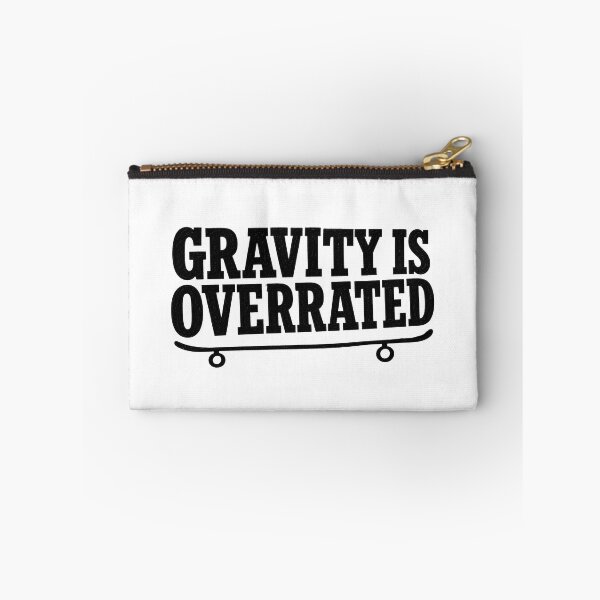 Item preview, Gravity Is Overrated Skate Chalk Slab Serif Tee Sticker Skateboarder Gift designed and sold by sharifex.
