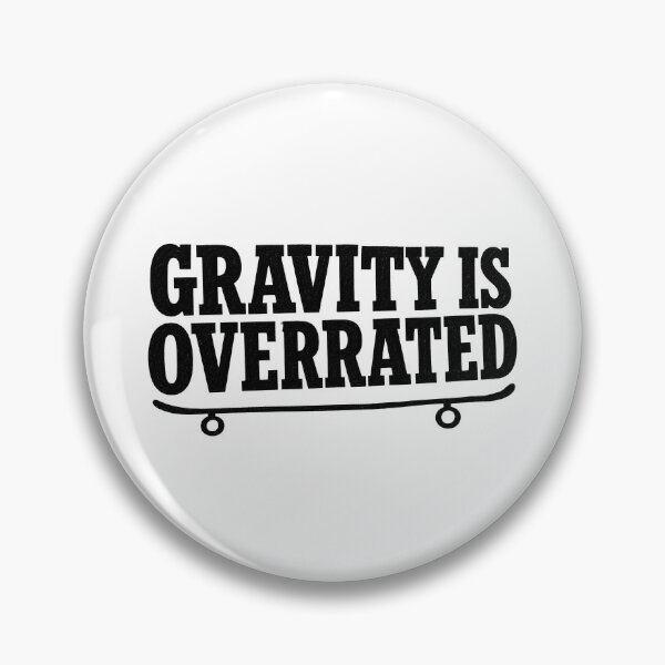 Item preview, Gravity Is Overrated Skate Chalk Slab Serif Tee Sticker Skateboarder Gift designed and sold by sharifex.