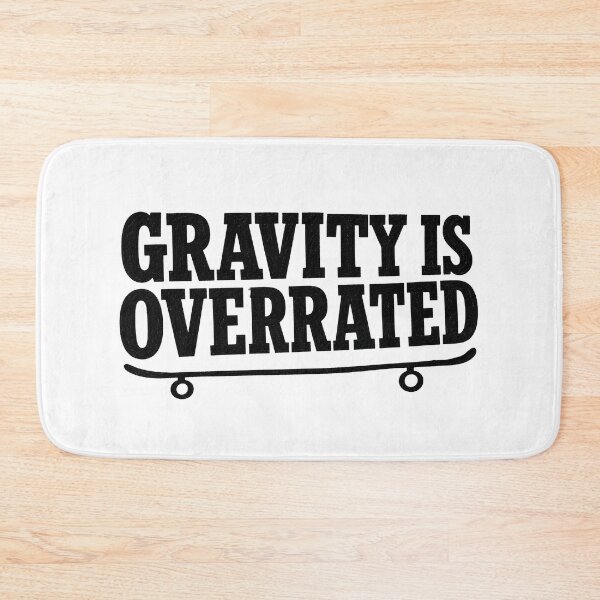 Item preview, Gravity Is Overrated Skate Chalk Slab Serif Tee Sticker Skateboarder Gift designed and sold by sharifex.