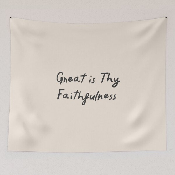 Item preview, Great Is Thy Faithfulness: Minimalistic Christian Bible Study Decor designed and sold by oneofthesedayys.
