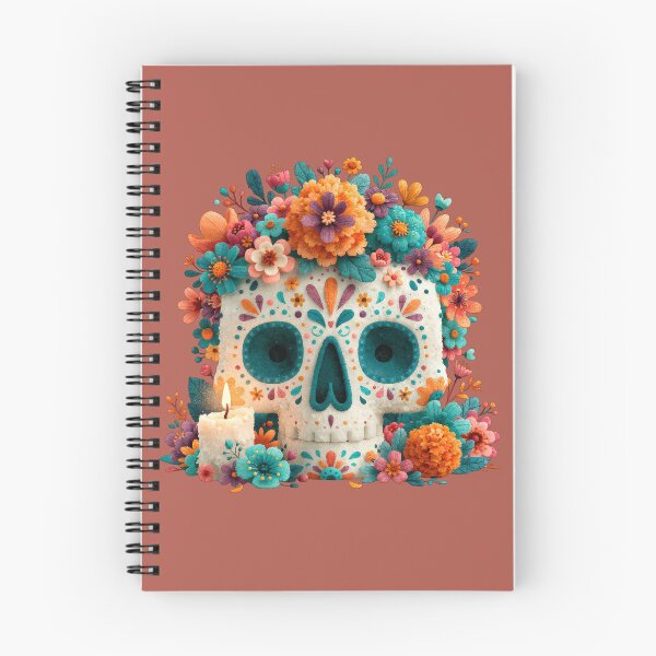 Item preview, Dia de Muertos Sugar Skull Candle | Mexican Folk Art designed and sold by MythicMood.