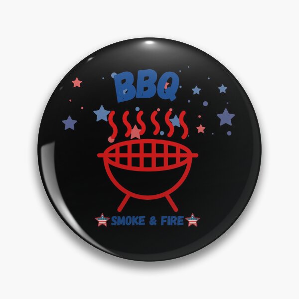 Item preview, BBQ Smoke & Fire Patriotic Grill T-Shirt | American Barbecue Fourth of July Cookout Design designed and sold by emiliacreations.