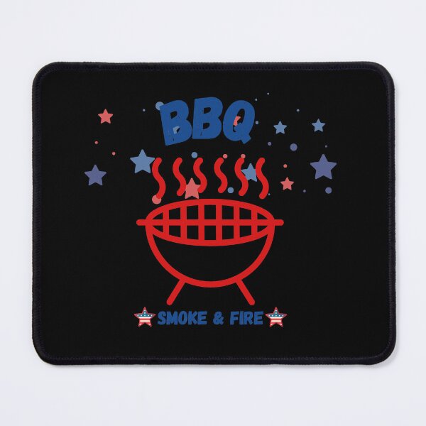 Item preview, BBQ Smoke & Fire Patriotic Grill T-Shirt | American Barbecue Fourth of July Cookout Design designed and sold by emiliacreations.