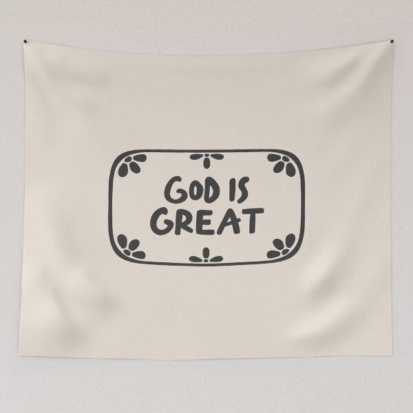 Item preview, God Is Great: Boho Christian Bible Study Decor designed and sold by oneofthesedayys.