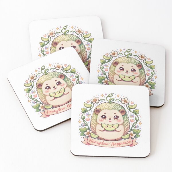 Item preview, Honeydew Happiness Kawaii Honeydew Hedgehog T-Shirt – Cute Melon Animal Sticker Gift for Hedgehog Lovers, Cozy Girls & Cottagecore Fans designed and sold by GemBob Creations.