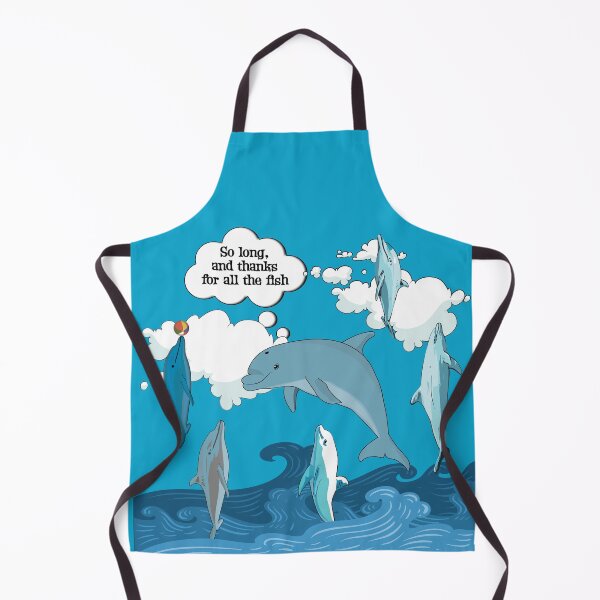 Item preview, So Long and Thanks for All the Fish Retro Sci-Fi Graphic designed and sold by Deviant Logic Design.