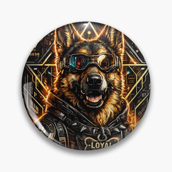 Item preview, Cyber Shepherd | German Shepherd Streetwear Graphic | Futuristic Dog Art T-Shirt designed and sold by TeeVibeHaus.