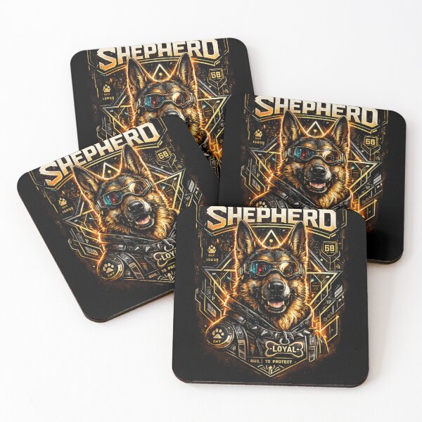 Item preview, Cyber Shepherd | German Shepherd Streetwear Graphic | Futuristic Dog Art T-Shirt designed and sold by TeeVibeHaus.