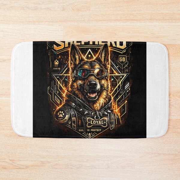 Item preview, Cyber Shepherd | German Shepherd Streetwear Graphic | Futuristic Dog Art T-Shirt designed and sold by TeeVibeHaus.