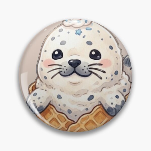 Item preview, "Baby Seal Sweet Treats" Ice Cream Cone designed and sold by Megaera8.