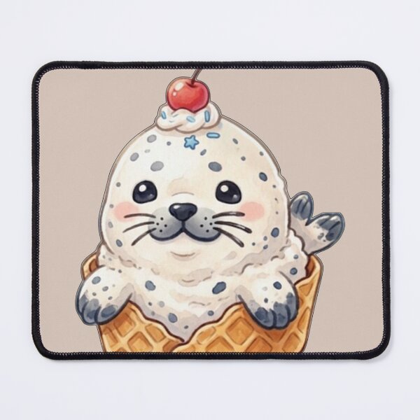 Item preview, "Baby Seal Sweet Treats" Ice Cream Cone designed and sold by Megaera8.