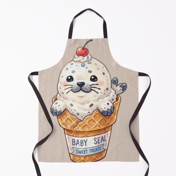 Item preview, "Baby Seal Sweet Treats" Ice Cream Cone designed and sold by Megaera8.