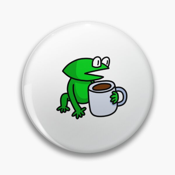 Item preview, frog drinking tea designed and sold by TheCoolestGuyAroundTown.