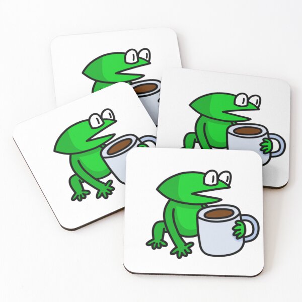 Item preview, frog drinking tea designed and sold by TheCoolestGuyAroundTown.