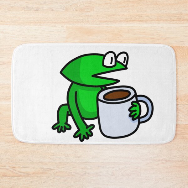 Item preview, frog drinking tea designed and sold by TheCoolestGuyAroundTown.