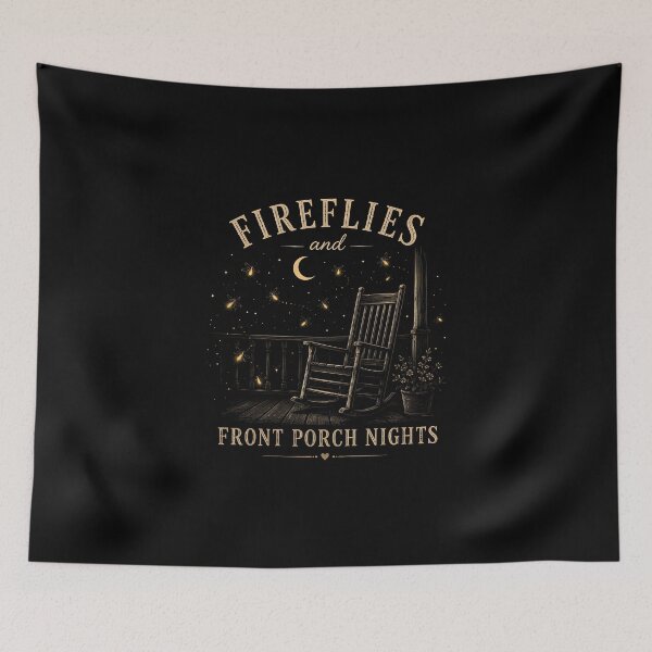 Item preview, Fireflies and Front Porch Nights Vintage Mason Jar Design | Country Summer Fireflies designed and sold by Lina Caro.
