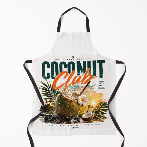 Item preview, Coconut Club Tropical Summer Typography | Beach Coconut Drink Vacation Graphic designed and sold by Genesis-Ink.