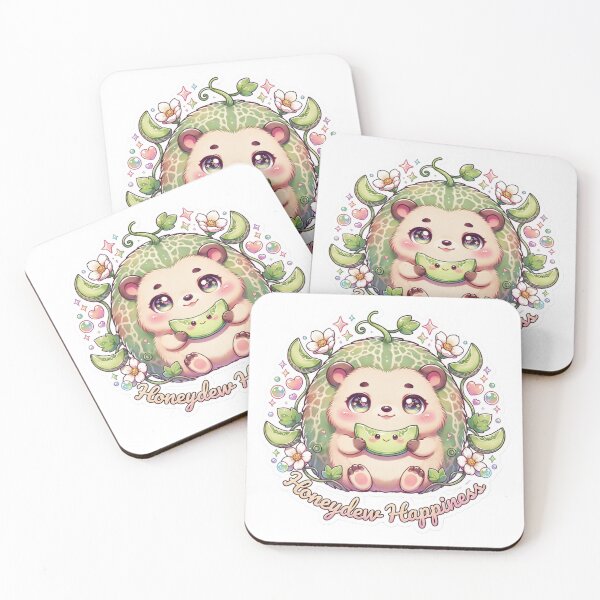 Item preview, Honeydew Happiness Kawaii Honeydew Hedgehog T-Shirt – Cute Melon Animal Sticker Gift for Hedgehog Lovers, Cottagecore & Cozy Girls designed and sold by GemBob Creations.
