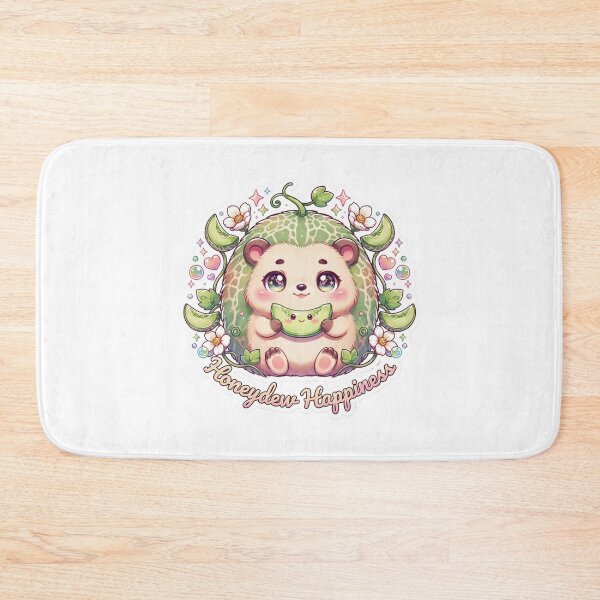 Artikelvorschau, Honeydew Happiness Kawaii Honeydew Hedgehog T-Shirt – Niedliches Melonen-Tieraufkleber-Geschenk für Igel-Fans, Cottagecore- und Cozy-Mädchen entworfen und verkauft von GemBob Creations.
